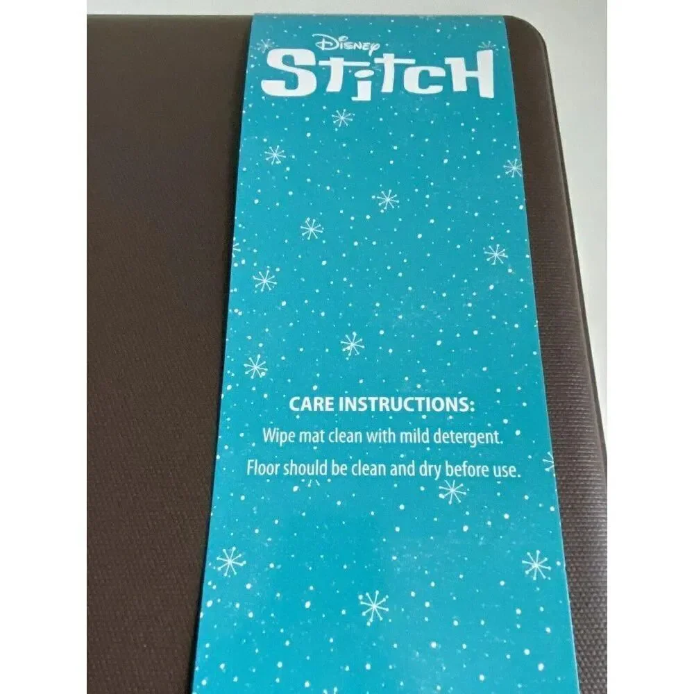 Disney Stitch Anti Fatigue Kitchen Mat 18 X 30”‎ Christmas Santa Hat Holiday NEW